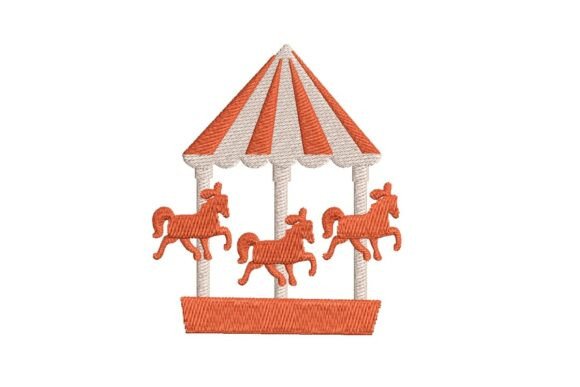 Classic Carnival Carousel Embroidery Design Review