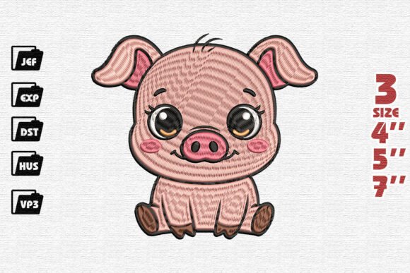 Cute Baby Piglet Embroidery Design Review