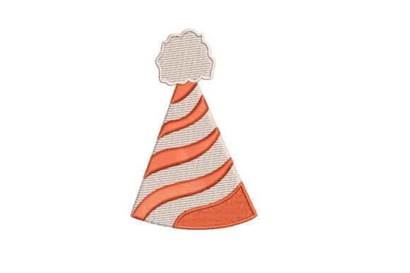 Festive Striped Party Hat Embroidery Design Review