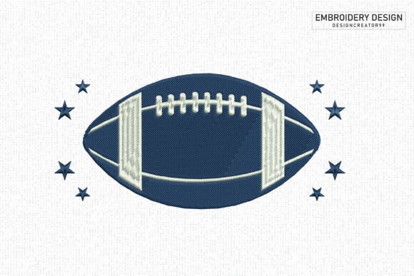Football Embroidery Design with Stars Review