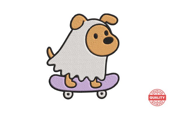 Ghost Dog on Skateboard Embroidery Review