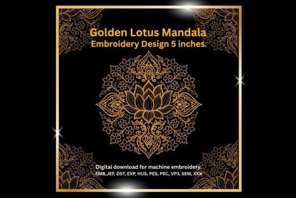 Golden Lotus Mandala – 5-inch Embroidery Review