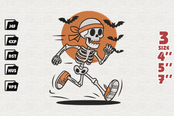 Halloween Skeleton Runner Embroidery Design Review