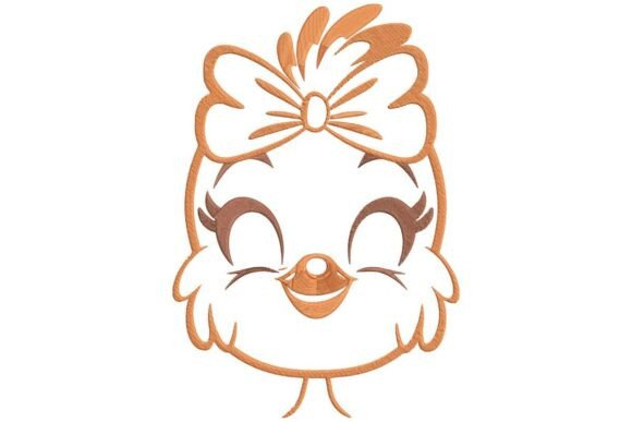 Happy Chick with Bow Embroidery Design Review