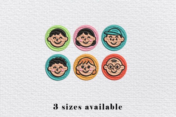 Happy Family Faces Embroidery File Review