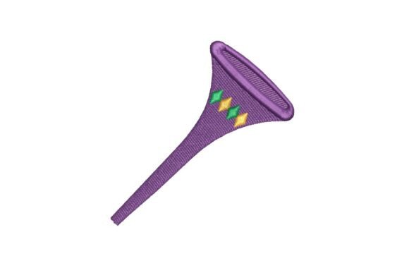 Mardi Gras Party Horn Embroidery Design Review