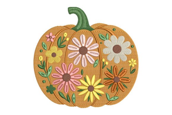 Pumpkin with Flowers Embroidery Review