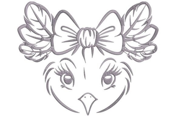 Sassy Bird with Bow and Feathers Embroidery Design Review