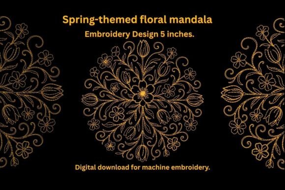 Spring Floral Mandala Embroidery Design Review